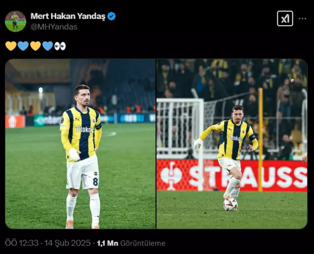 Mert Hakan'dan Galatasaray maçı oynanırken flaş paylaşım