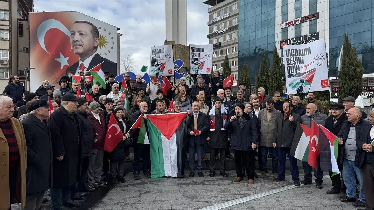 Trabzon ve Rize\'de Filistin İçin Protesto