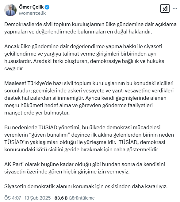 TÜSİAD YİK Başkanı Ömer Aras hakkında soruşturma