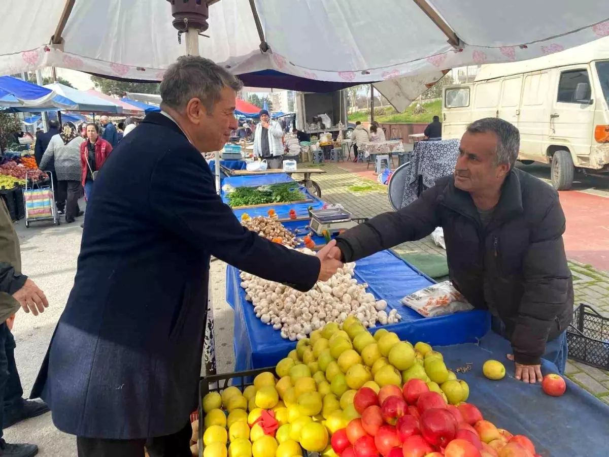 Künkcü, Efeler\'deki Pazarı Ziyaret Etti