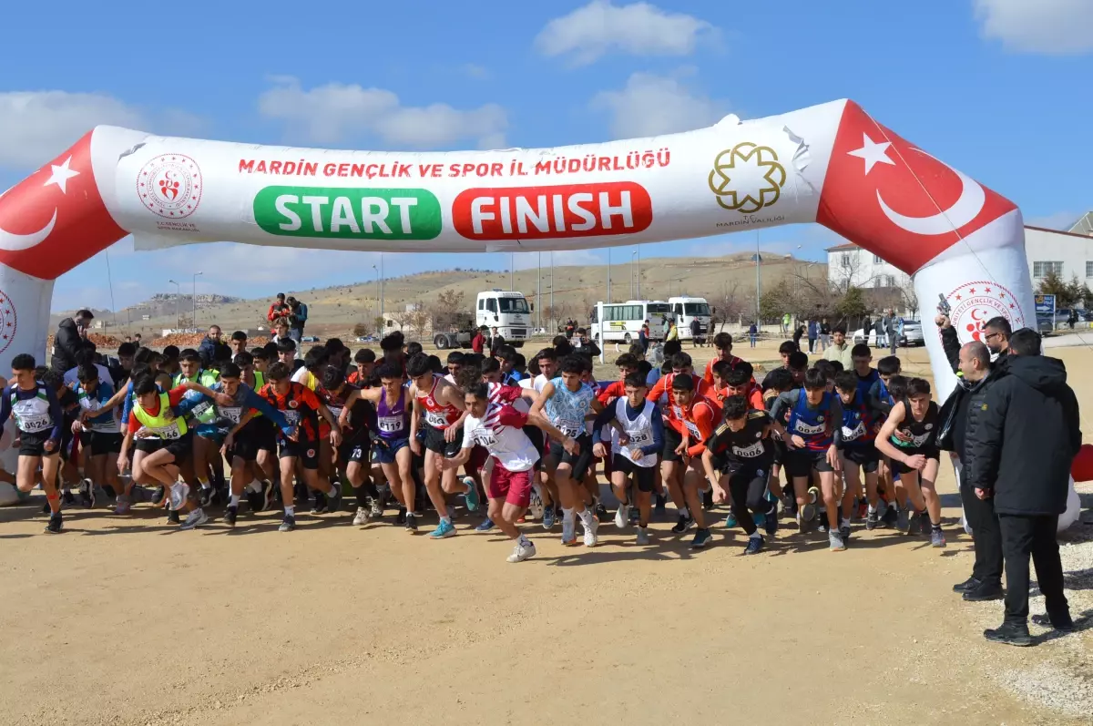 Mardin\'de Okul Sporları Kros Grup Yarışması Düzenlendi