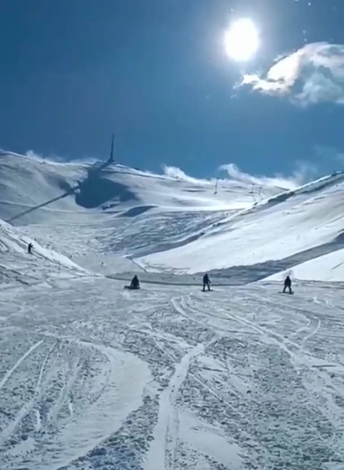 Kayakçılar Çığı Görüntüledi