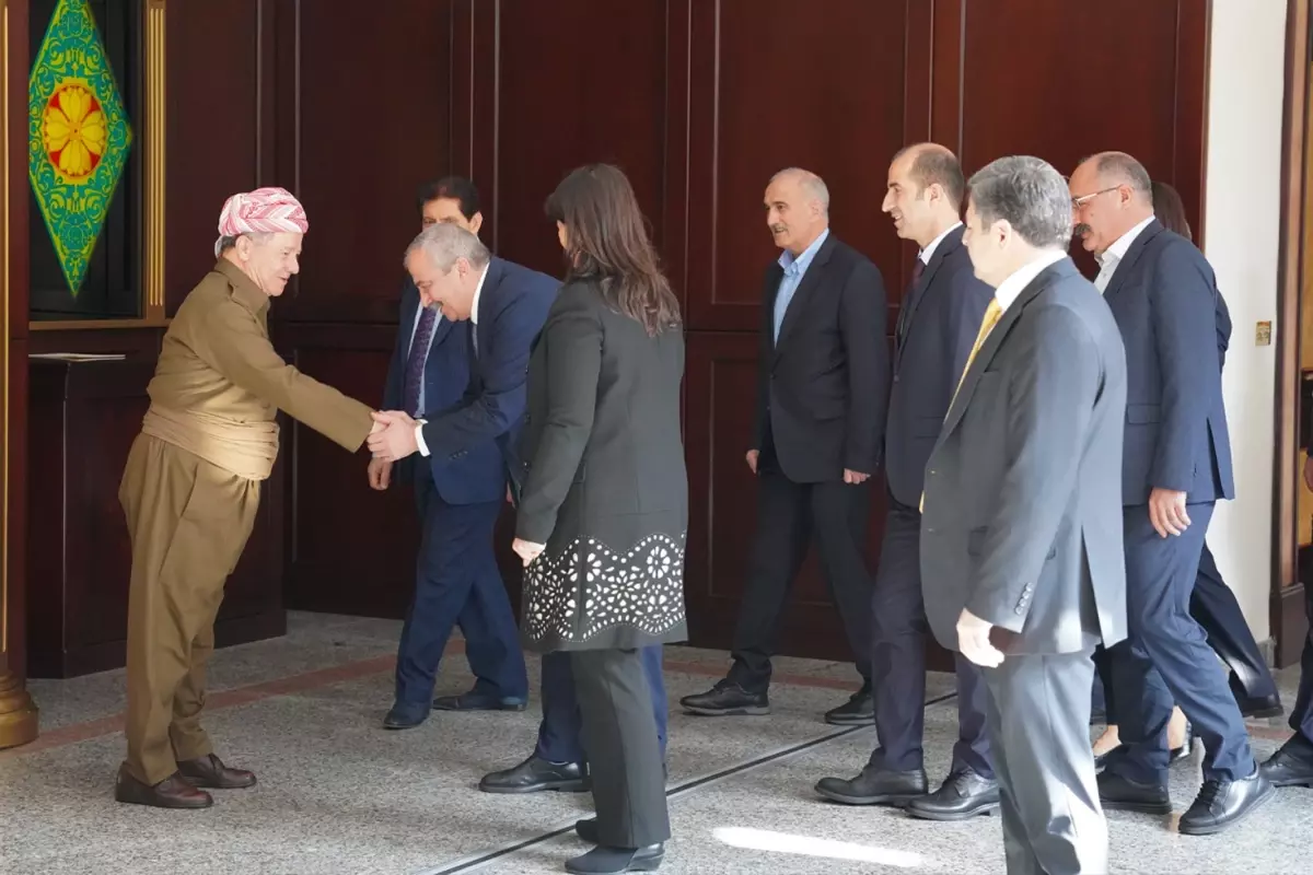 DEM Parti İmralı heyeti Mesud Barzani ile görüştü