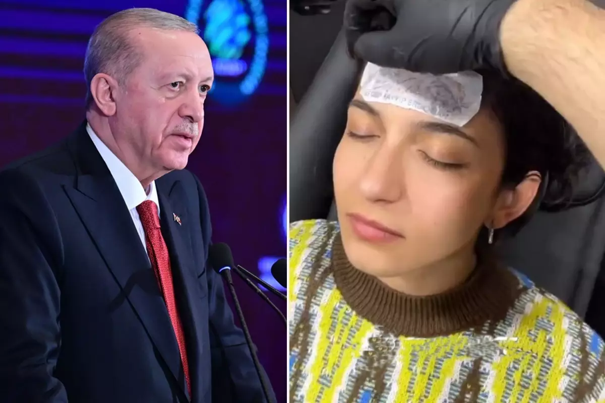 Erdoğan\'a olan sevgisini, yaptırdığı ilginç dövmeyle gösterdi