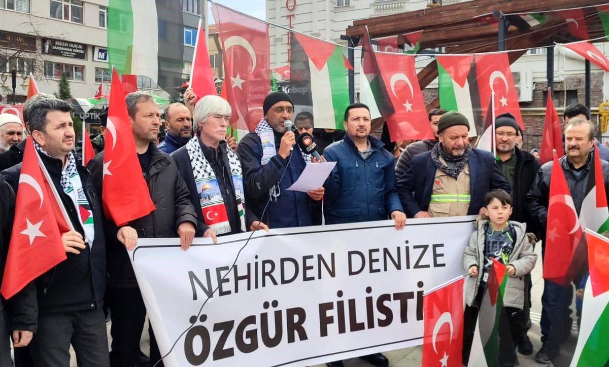 Kütahya\'da Gazze\'ye Destek Eylemi