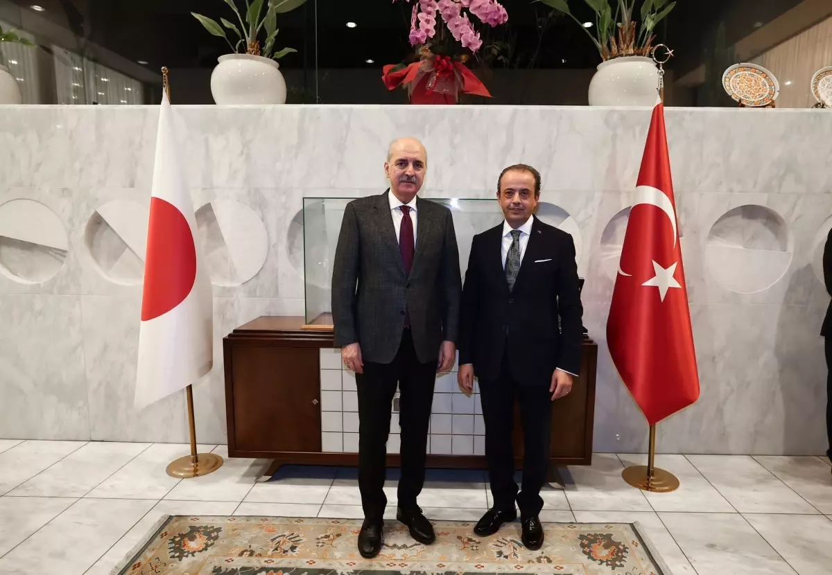 TBMM Başkanı Numan Kurtulmuş, Japonya\'da Büyükelçiliği Ziyaret Etti