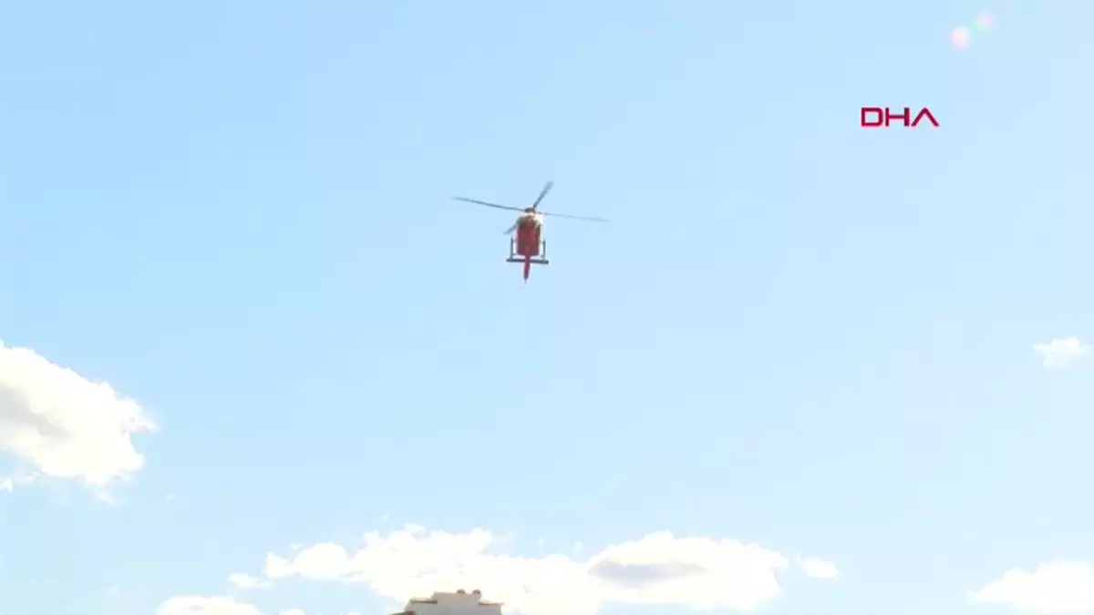 Kalp Krizi Geçiren Hasta Ambulans Helikopterle Hastaneye Sevk Edildi