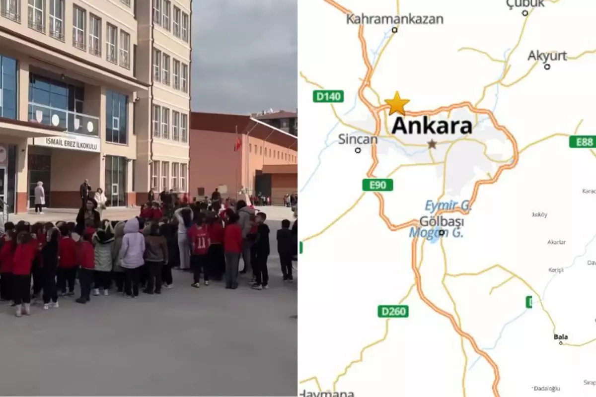 Ankara\'da hissedilen bir deprem oldu