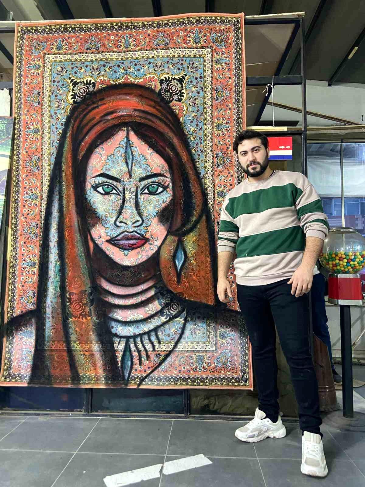 Bandırma\'da Halıdan Sanat Eseri