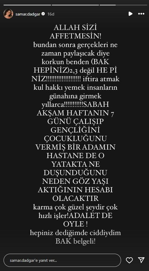 Özcan Deniz'den kötü haber! Eşi Samar Dadgar'ın paylaşımı endişelendirdi