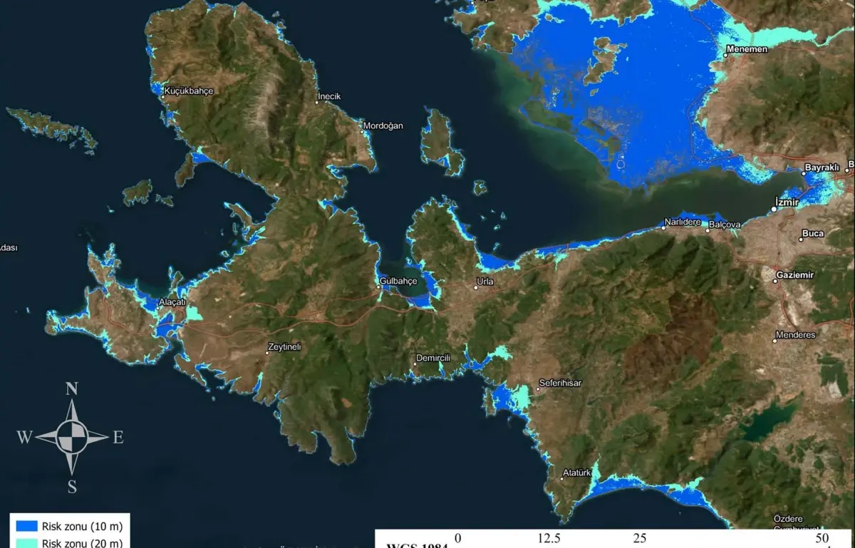 Ege Denizi\'nde Tsunami Riski: Ulaşım ve Taşkın Alanları Belirlendi