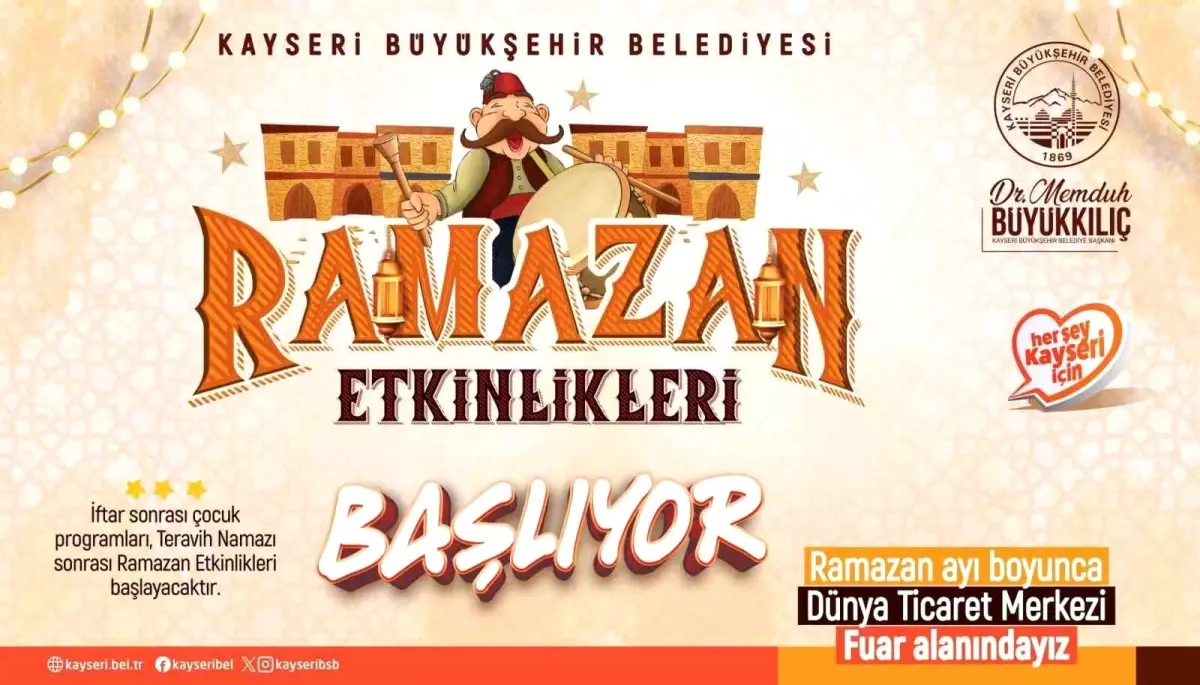 Kayseri\'de Ramazan Etkinlikleri Başlıyor