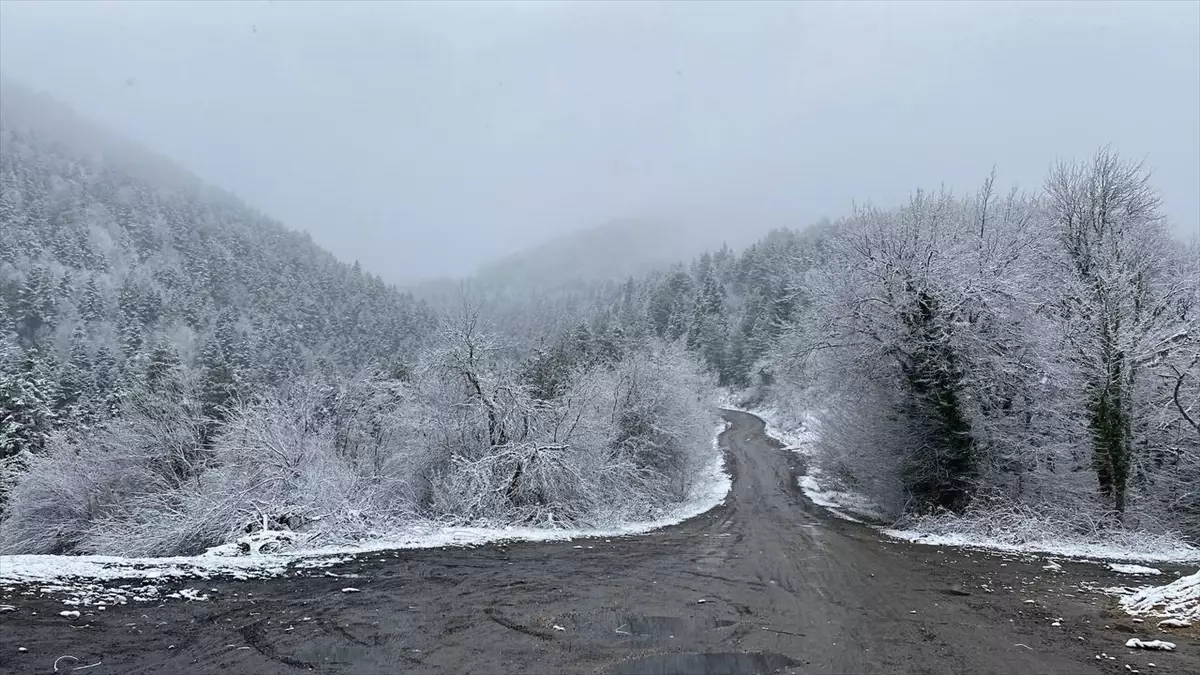 Karabük\'te Kar ve Sağanak Yağış