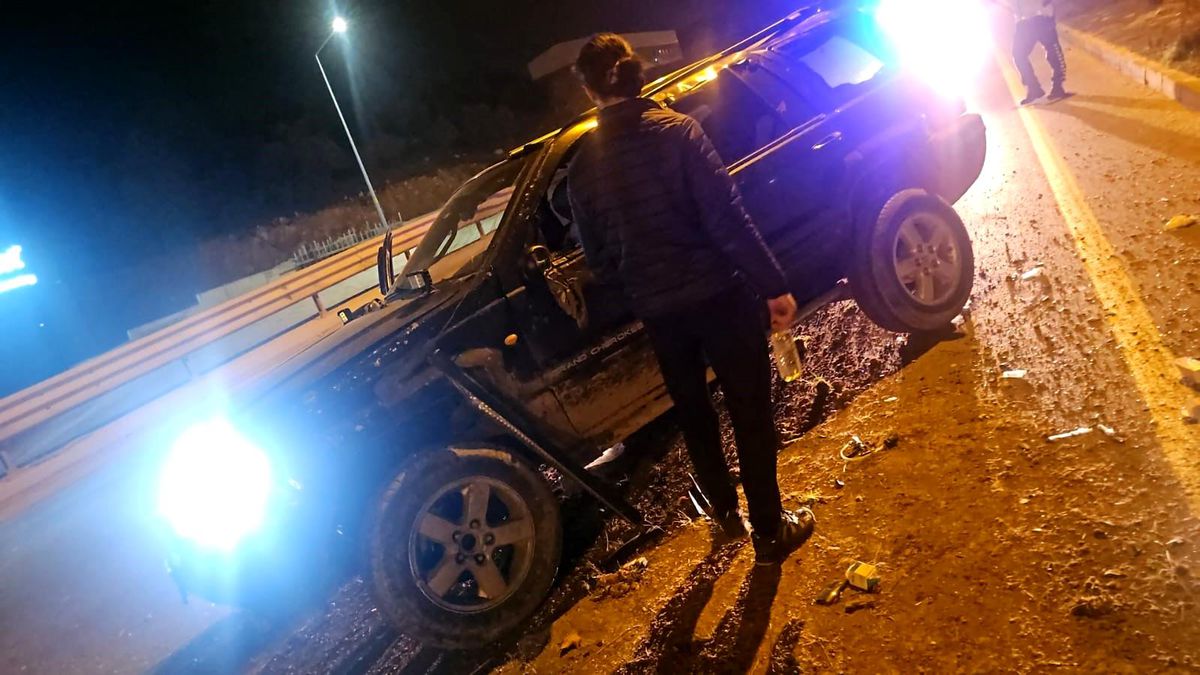 Bilecik\'te cip kaza yaptı, sürücü yaralı