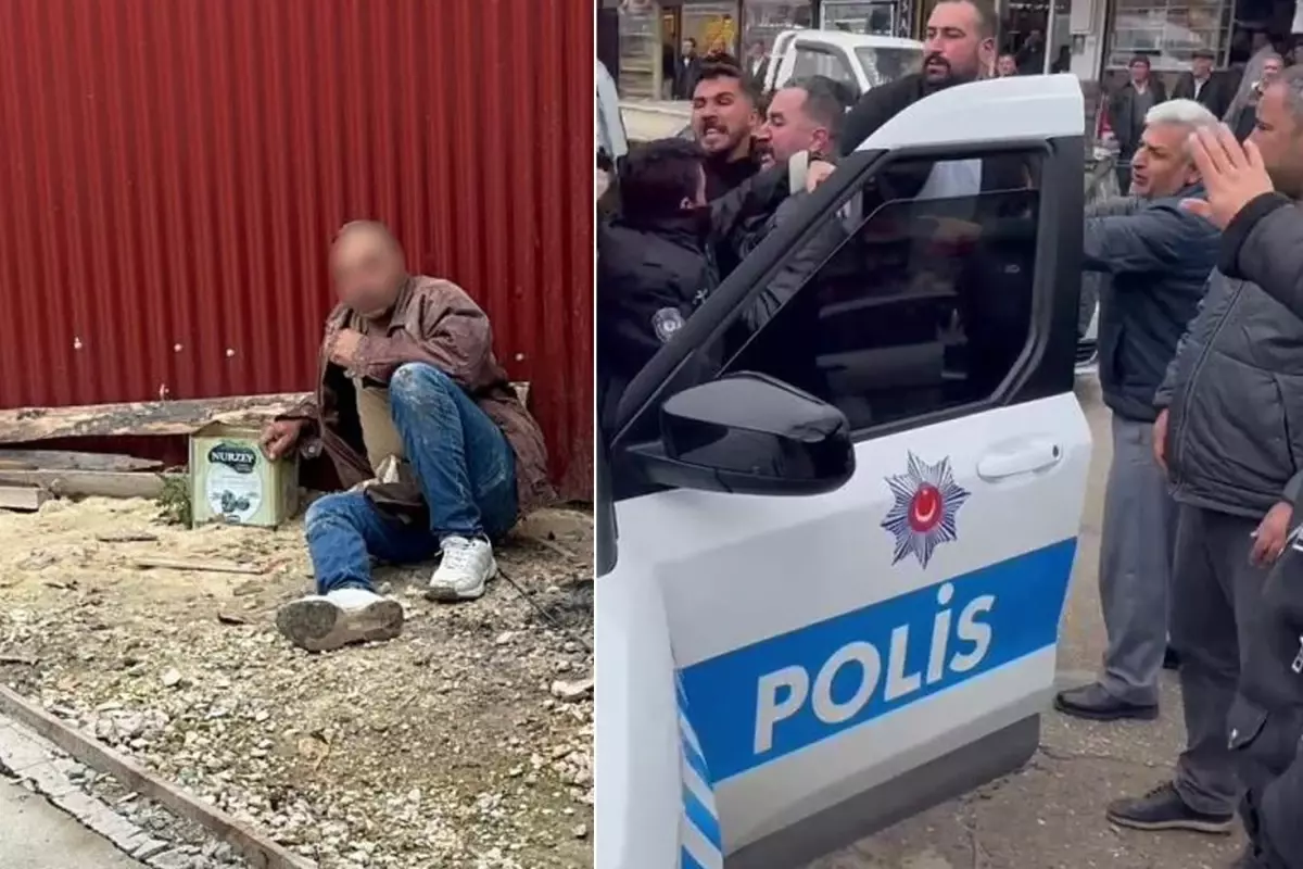 Mahalleliyi çıldırtan olay! Polis ellerinden zor aldı