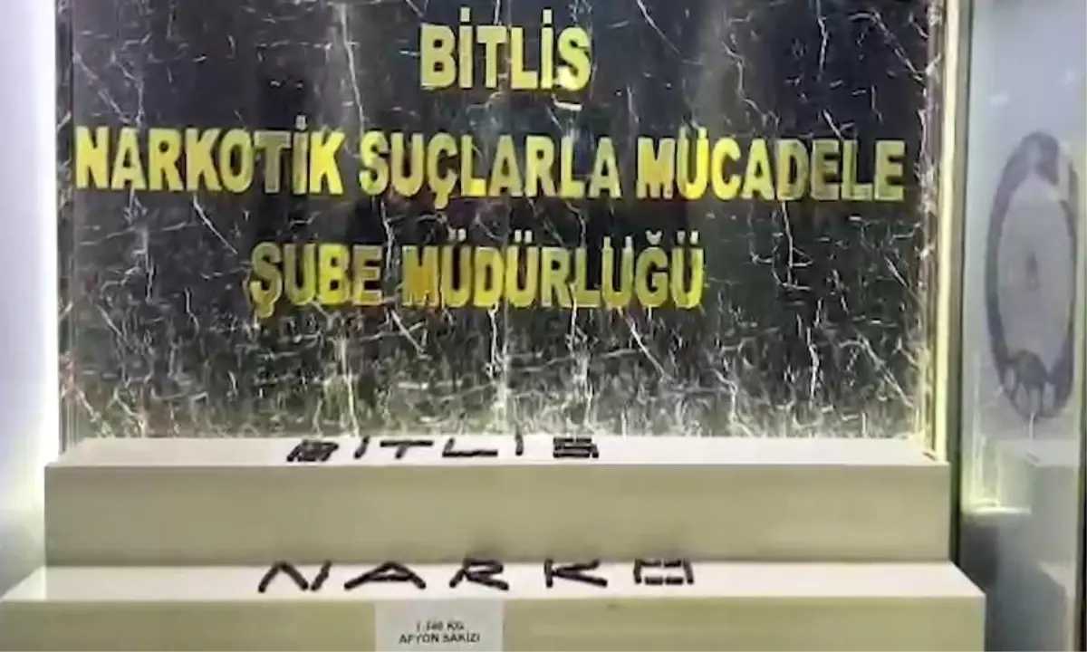 Bitlis\'te Uyuşturucu Operasyonu