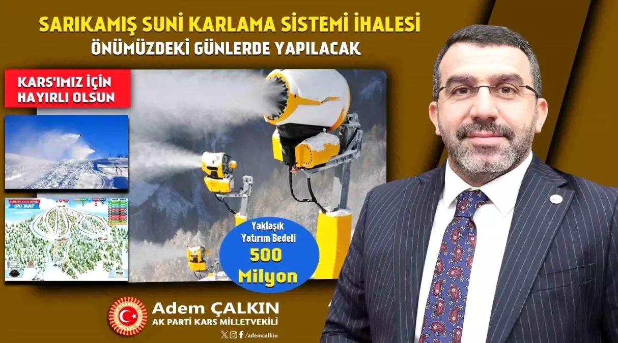 Sarıkamış\'a 500 Milyon TL\'lik Suni Karlama Projesi