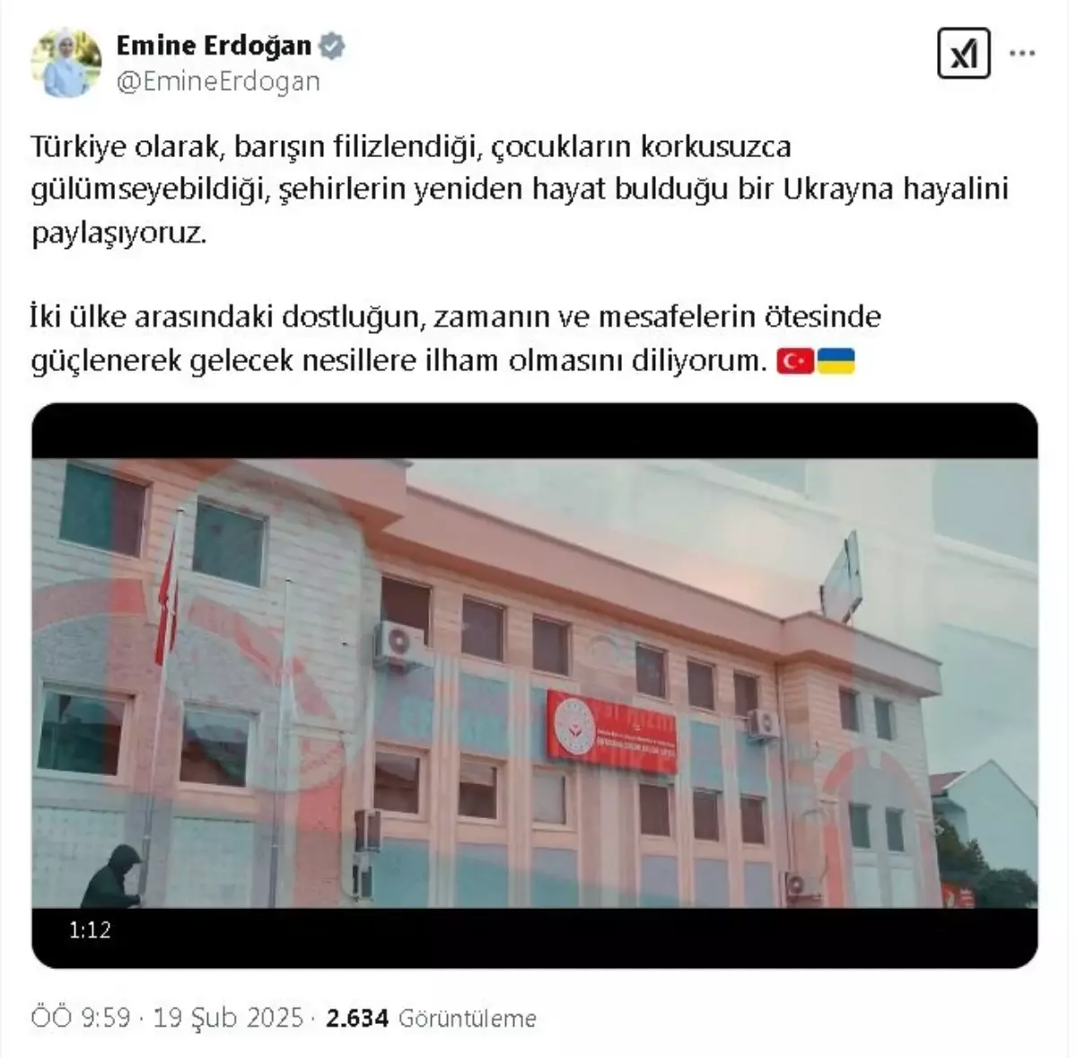 Emine Erdoğan\'dan Türkiye-Ukrayna Dostluğu Mesajı