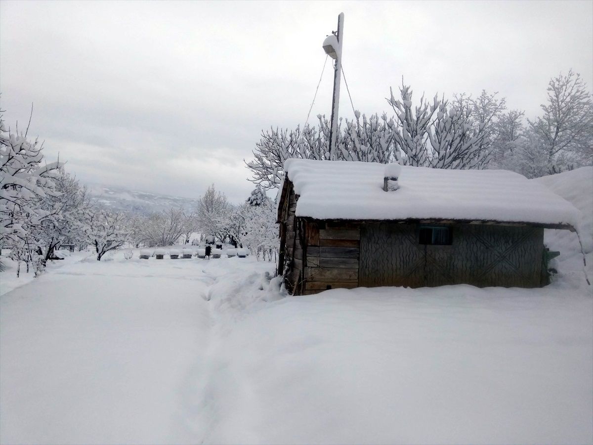 Amasya\'da Kar Yağışı Etkili Oldu