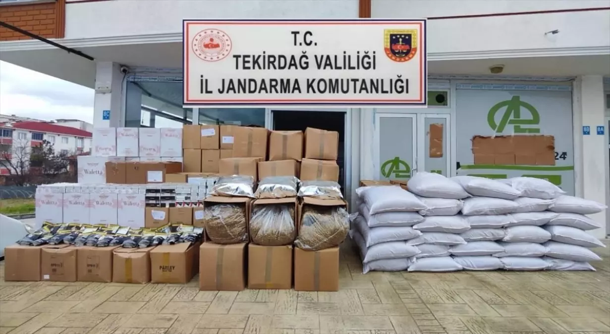 Tekirdağ\'da Makaron Kaçakçılığına Baskın