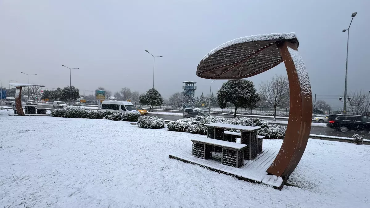 Samsun\'da Kar Yağışı Ulaşımı Olumsuz Etkiledi