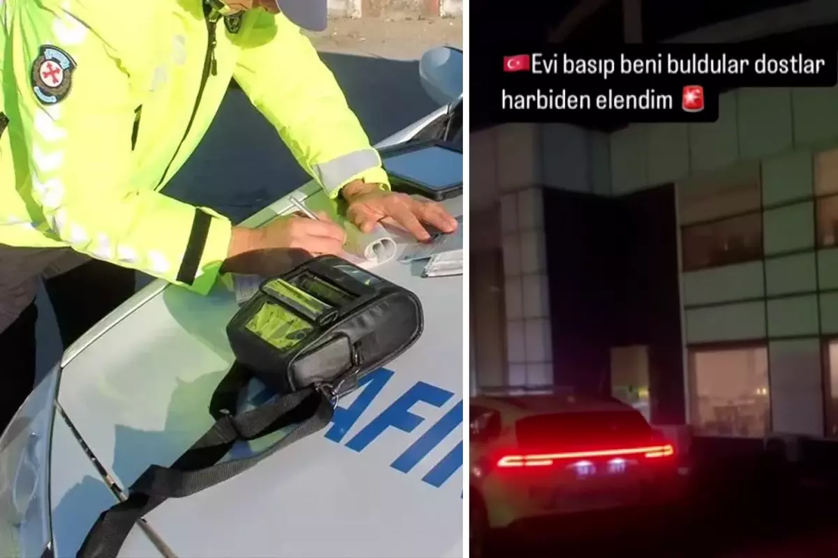 Dakikalarca drift attı, cezayı yiyince "Harbiden elendim" paylaşımı yaptı