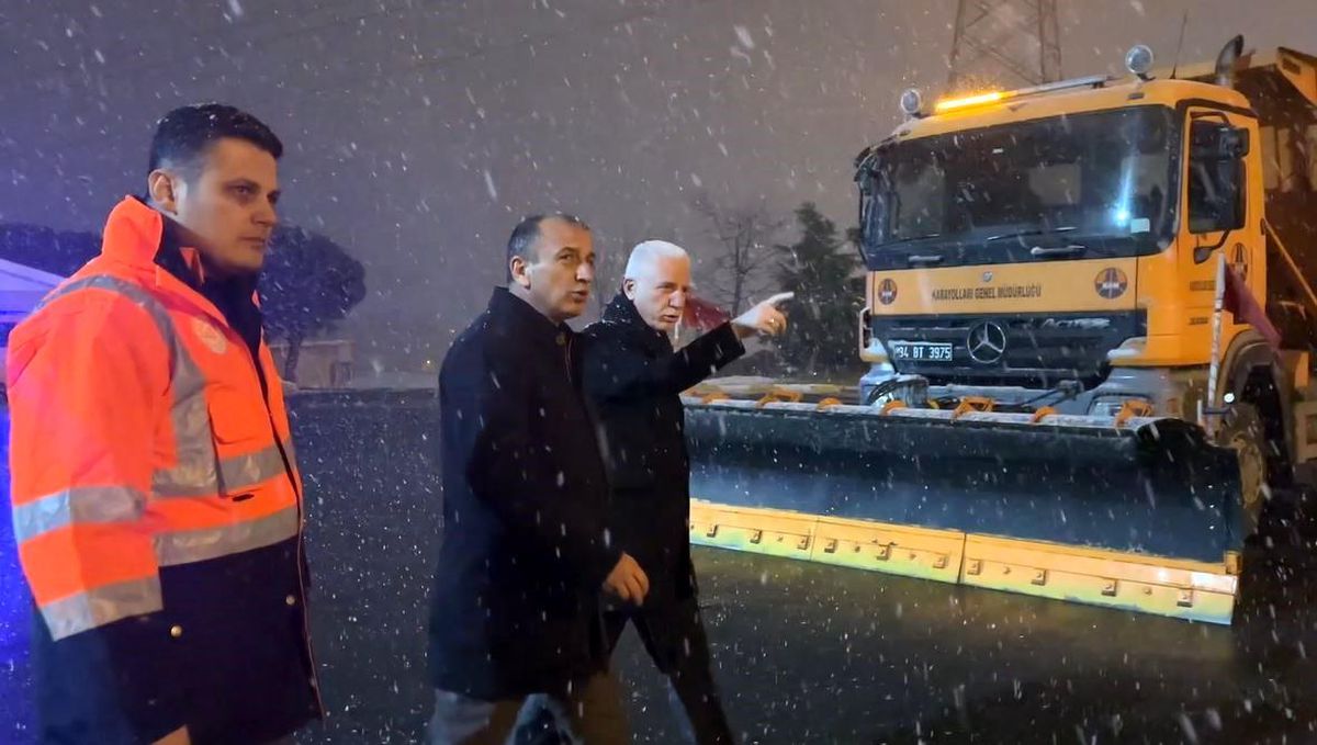 İstanbul Valiliği\'nden karla mücadele denetimi
