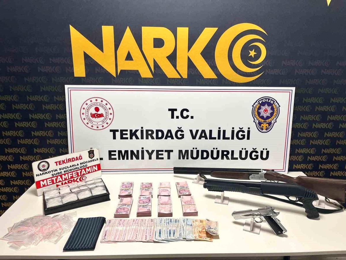 Tekirdağ\'da Uyuşturucu ve Silah Operasyonu