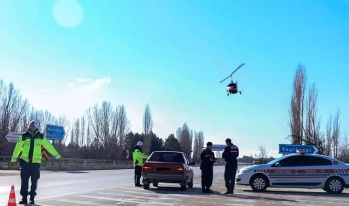 Eskişehir\'de Havadan Trafik Denetimi
