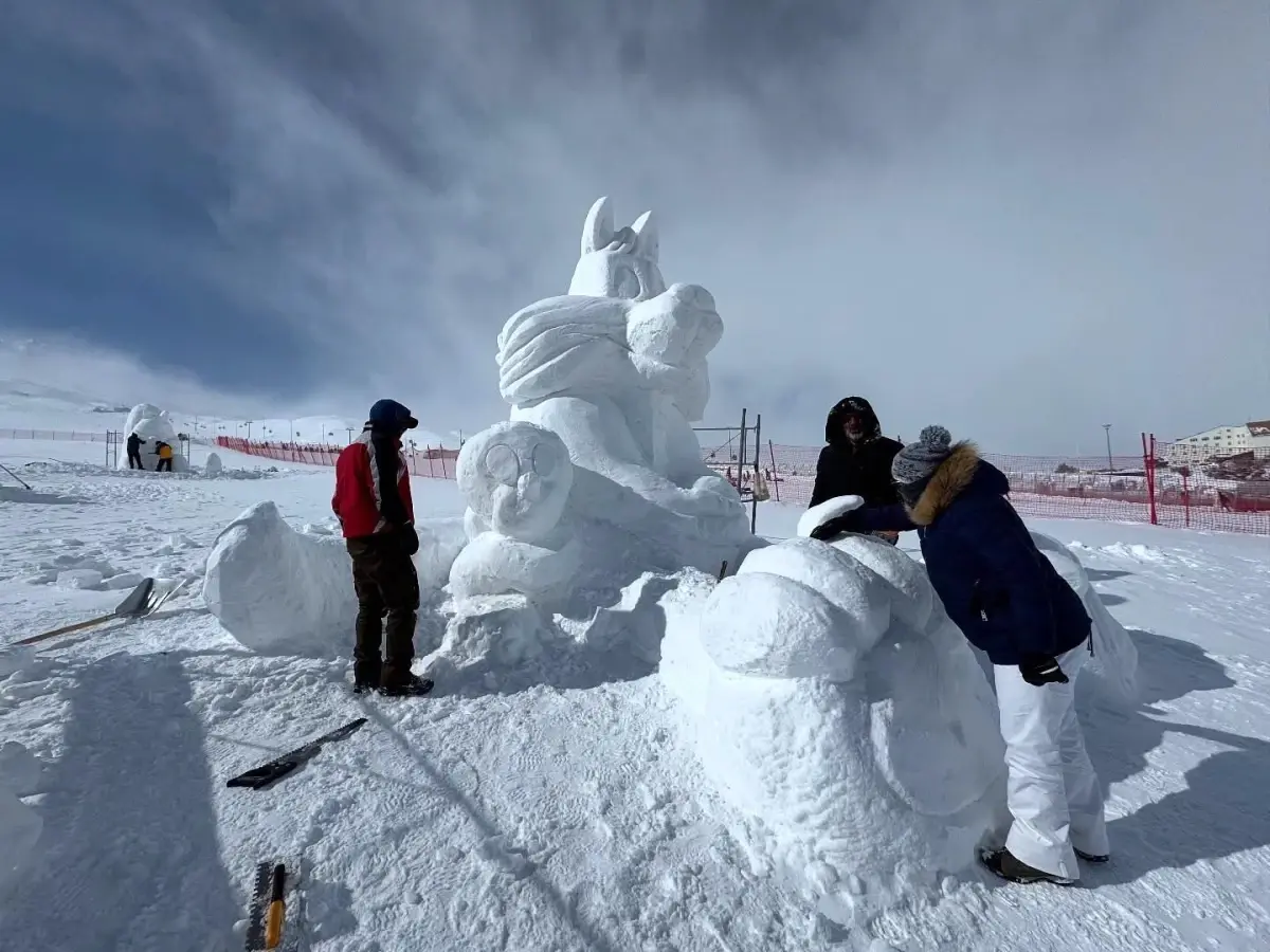 Uluslararası Erciyes Kar Heykel Festivali Başladı