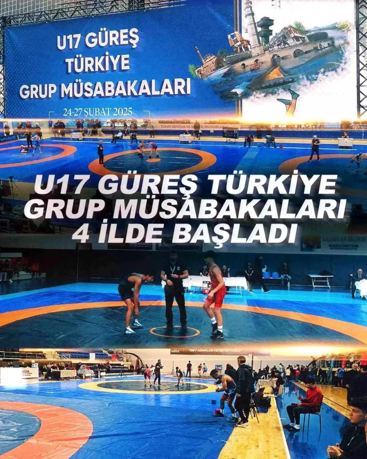 2025 U17 Güreş Grup Müsabakaları Başladı