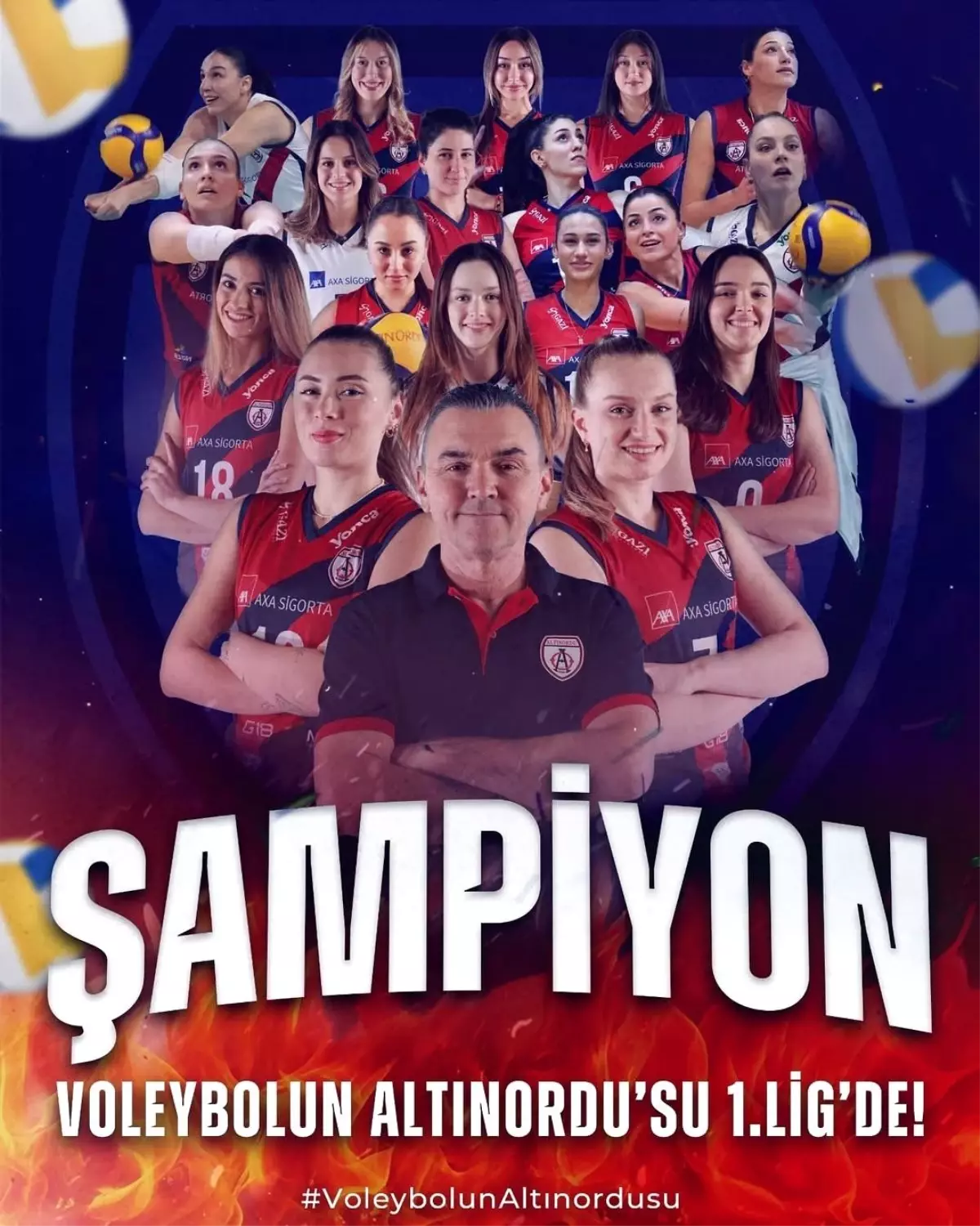 Altınordu Kadın Voleybol Takımı 1. Lig\'e Yükseldi