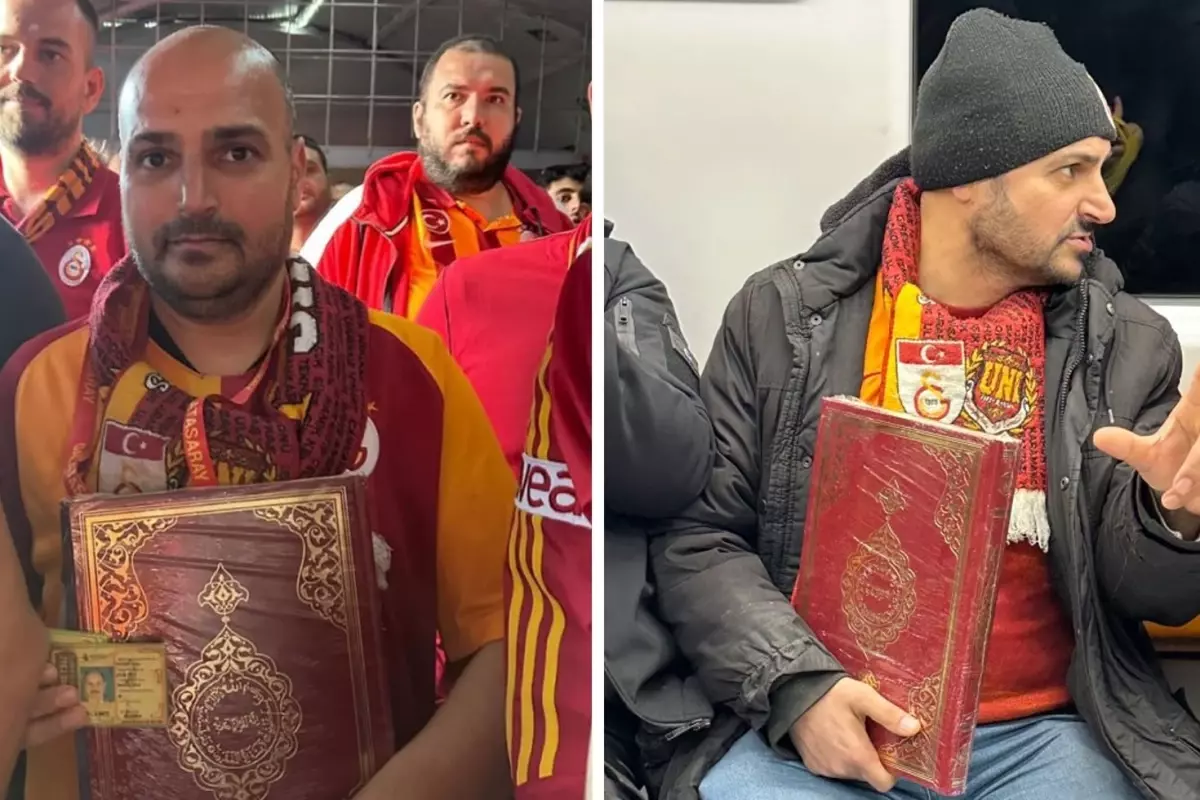 Daha önce 2 kere aynı senaryo yaşandı! Galatasaray taraftarı derbiye yine Kur\'an ile gidiyor