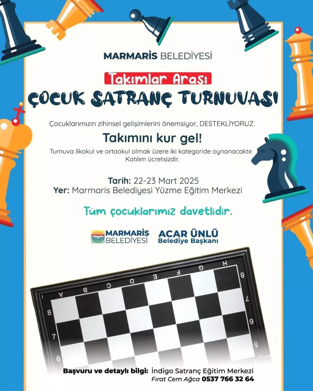 Marmaris\'te Satranç Turnuvası Düzenleniyor