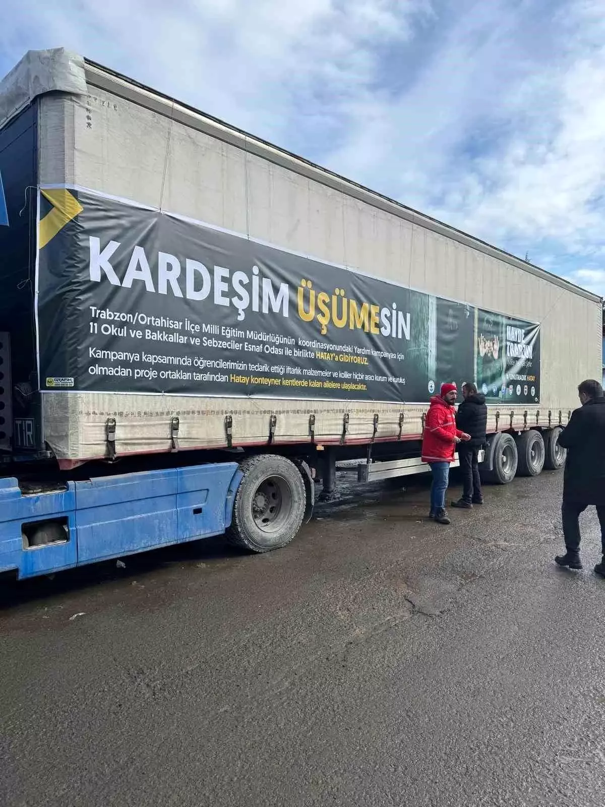 Trabzon\'dan Hatay\'a Gıda Yardımı
