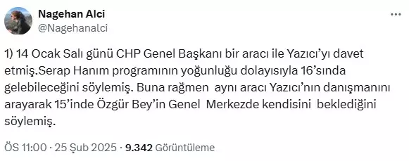 AK Parti'ye katılan Serap Yazıcı: CHP'ye geçmemi Özgür Özel teklif etti