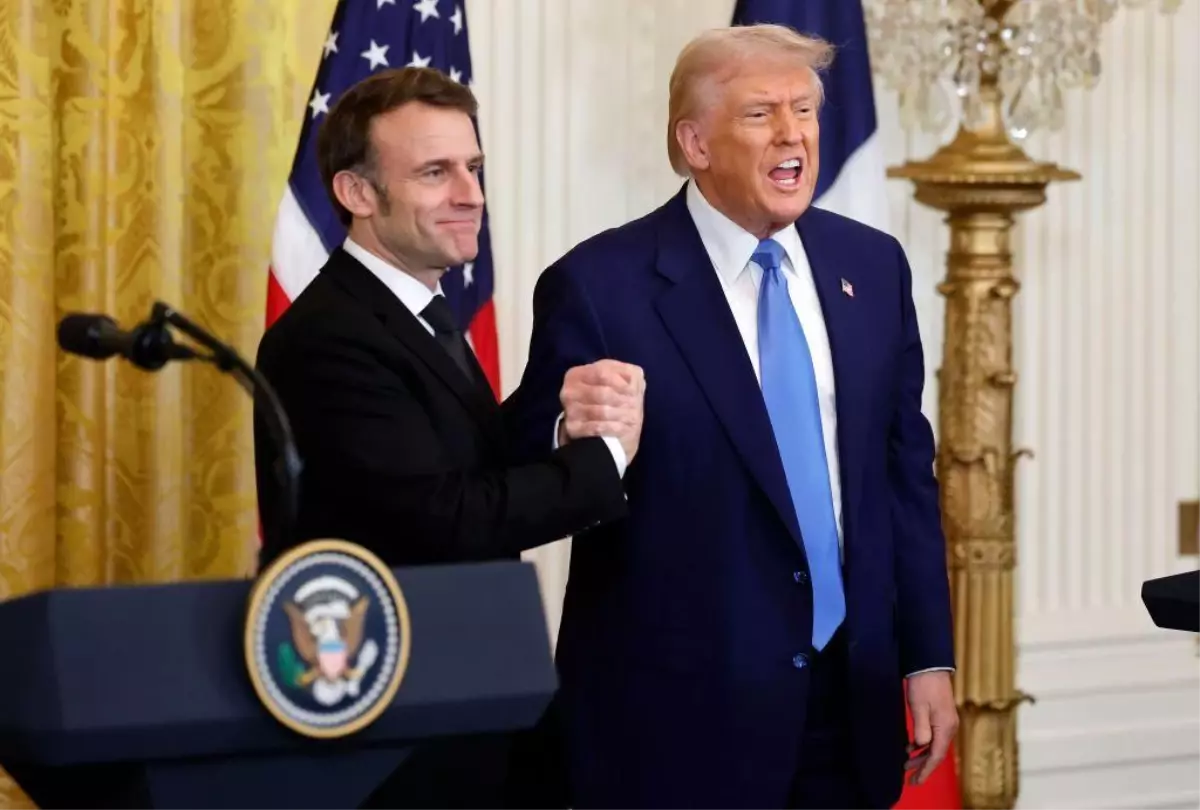 Macron ve Trump\'tan Ukrayna Üzerine Görüş Ayrılıkları