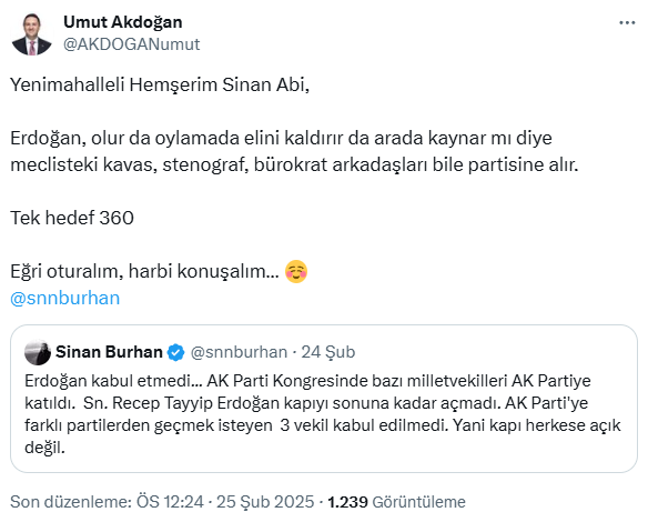 Gazeteci Sinan Burhan: CHP'den AK Parti'ye vekil geçişleri olabilir