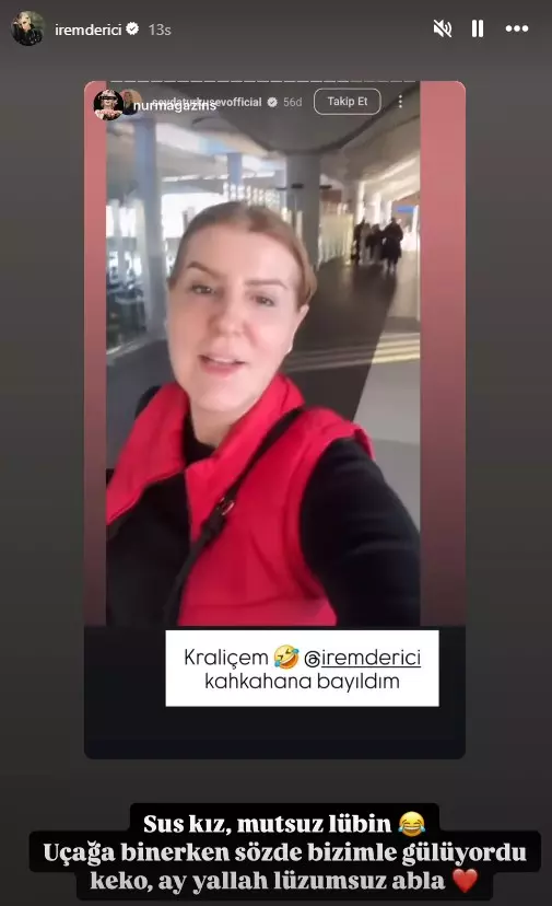 Uçakta karşılaşan İrem Derici ve Sevda Türküsev birbirine girdi