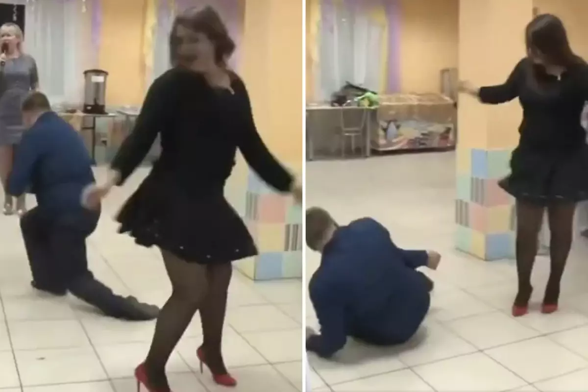 Dans eden kadını görünce gaza gelen davetli kolunu kırdı