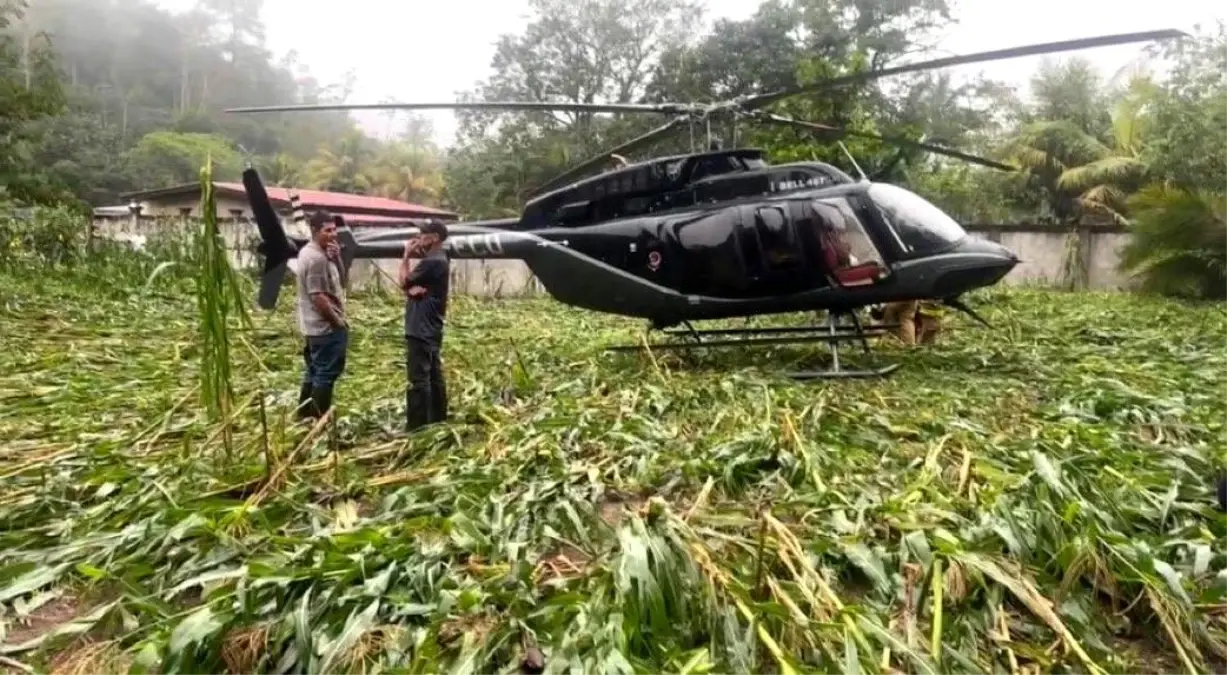 Honduras Devlet Başkanı\'nın Helikopteri Acil İniş Yaptı