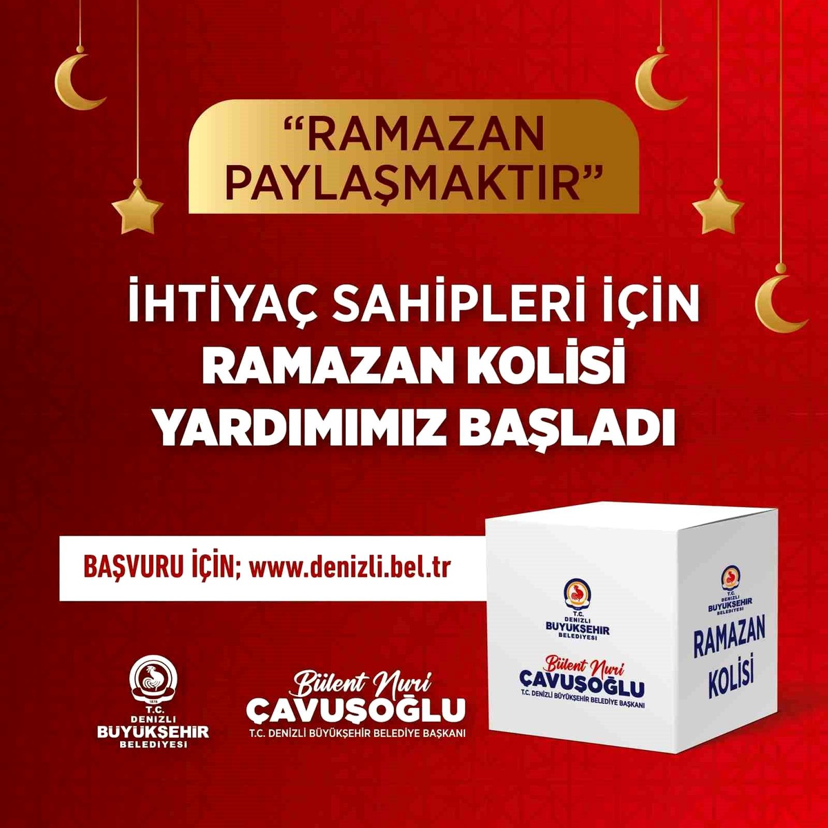 Denizli\'de İhtiyaç Sahiplerine Gıda Kolisi Yardımı Başlatıldı