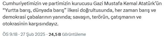 Öcalan'ın çağrısıyla ilgili Özgür Özel'den ilk açıklama