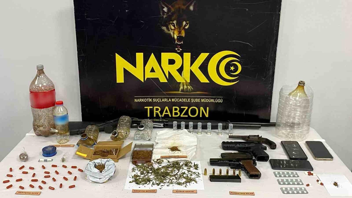 Trabzon\'da Narkotik Operasyonu: 11 Gözaltı