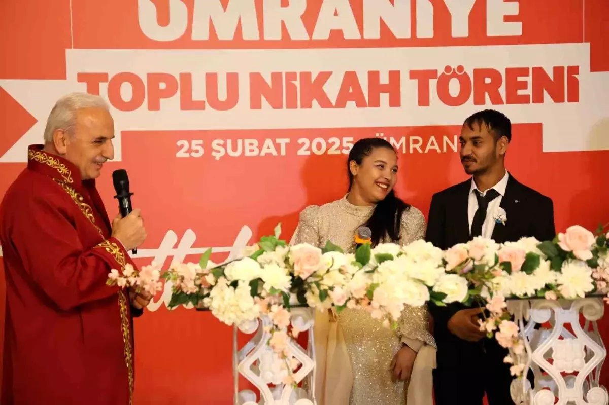 Ümraniye Belediyesi\'nden Roman Çiftlere Toplu Nikah Töreni