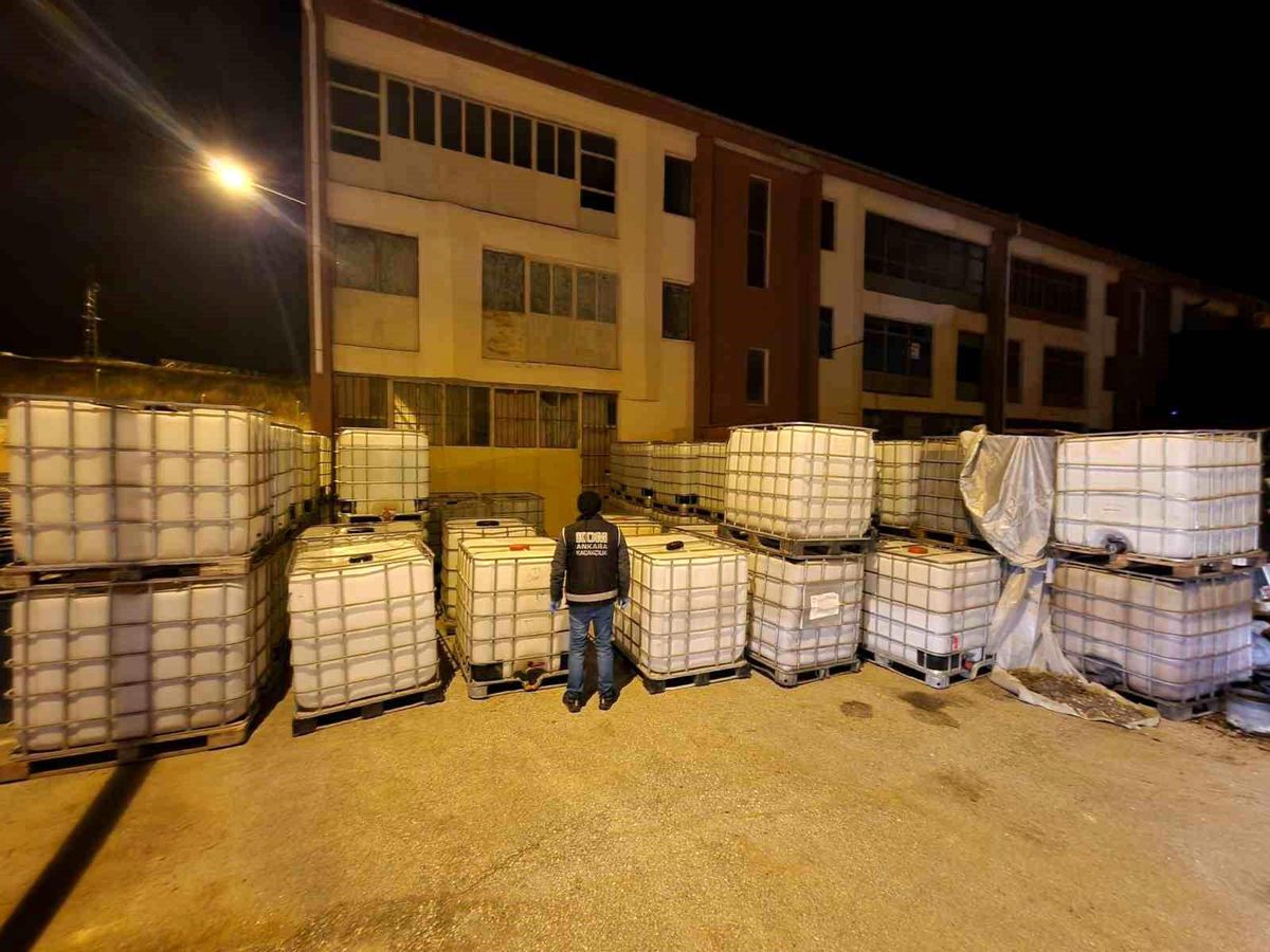 Ankara\'da Kaçak Akaryakıt Operasyonu