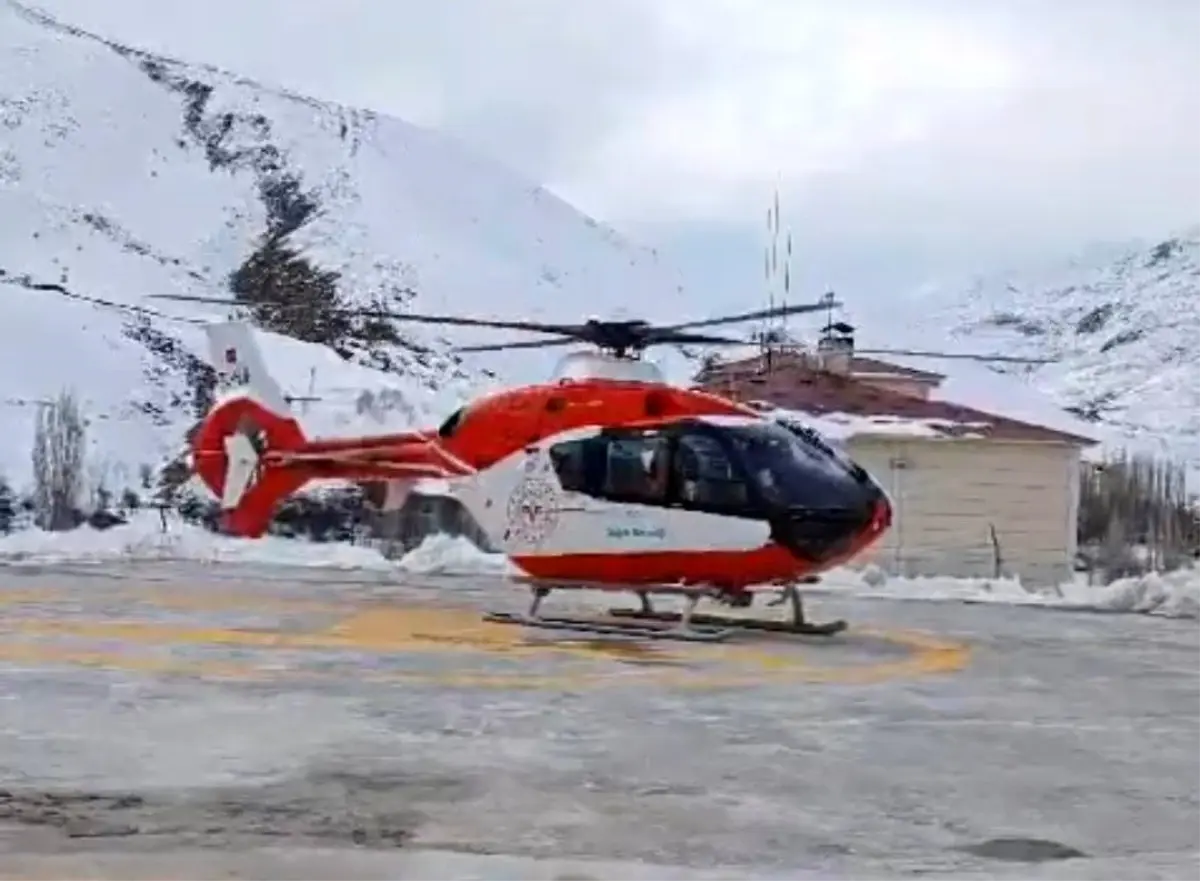 Hamile Kadın Helikopterle Sevk Edildi