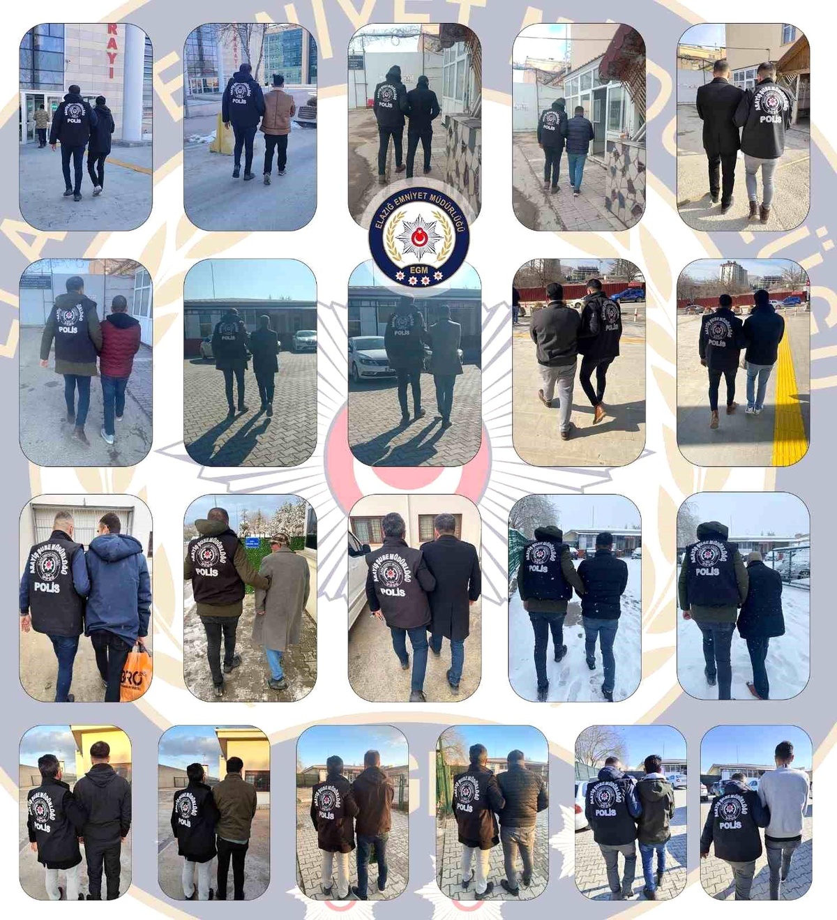 Elazığ\'da 105 Şüpheli Tutuklandı