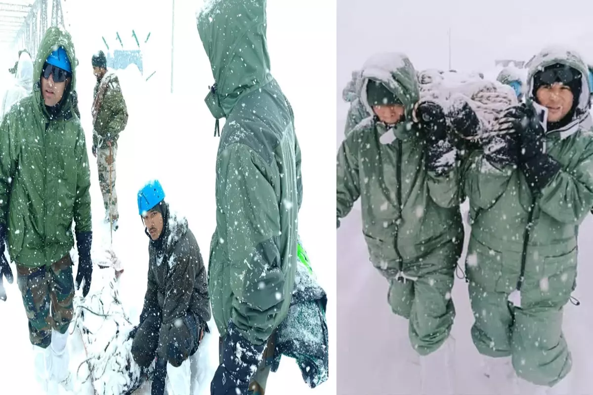 Buzul patladı, onlarca işçi kar altında kaldı