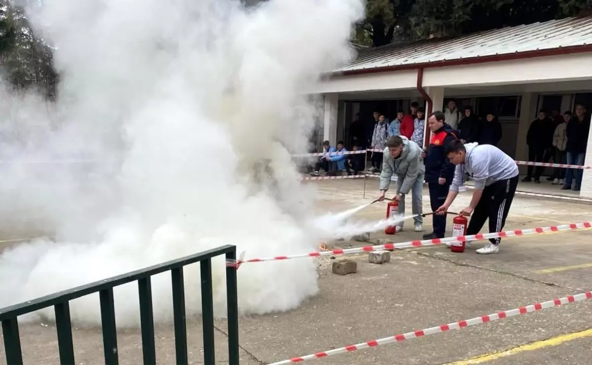 Kırklareli\'nde Yangın Tatbikatı